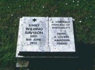 Memorial on Davison grave in Morpeth Churchyard